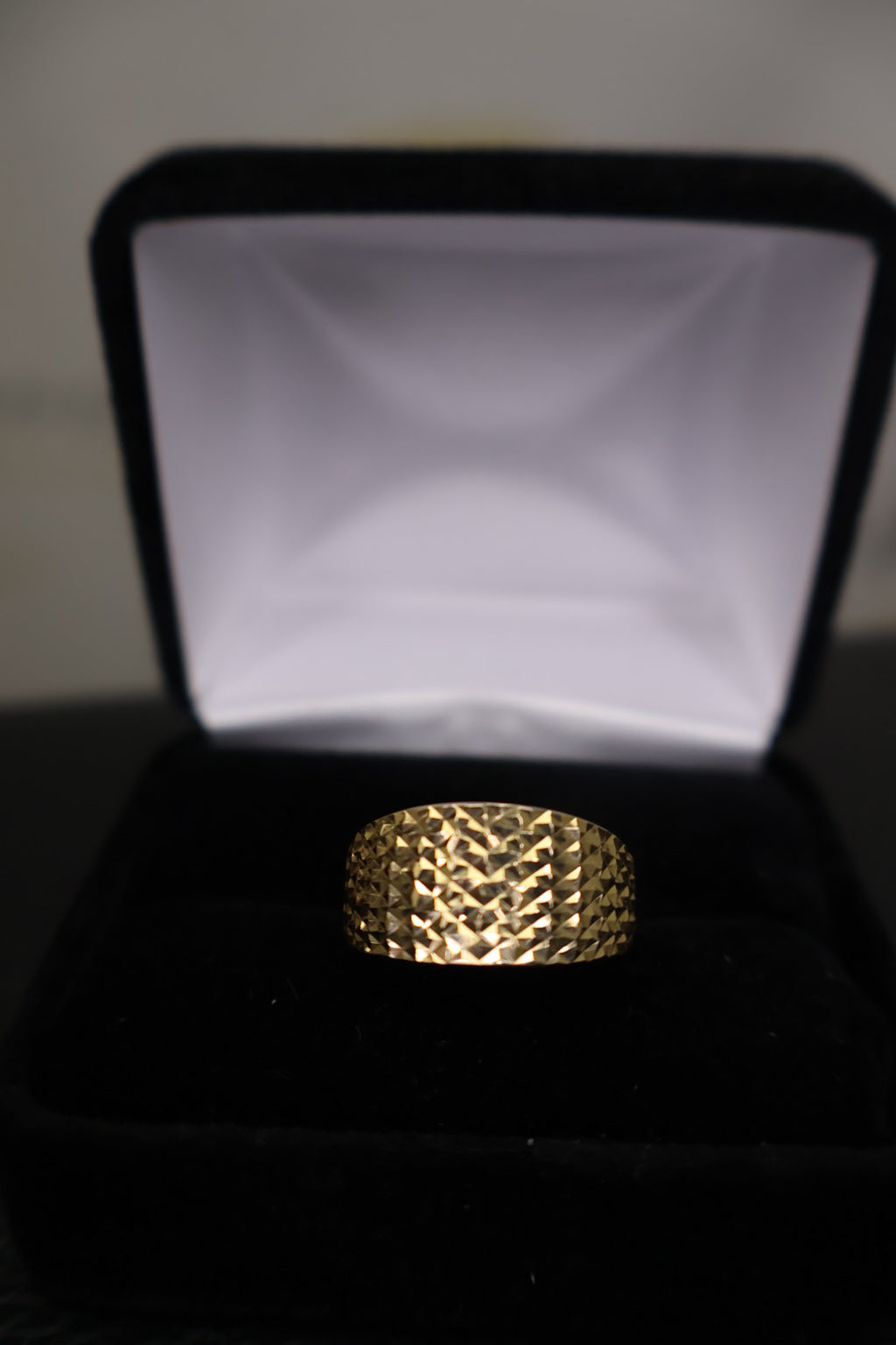Textured Wide Band Ring