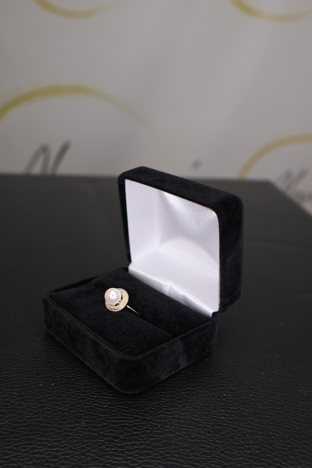 Pearl Halo Ring