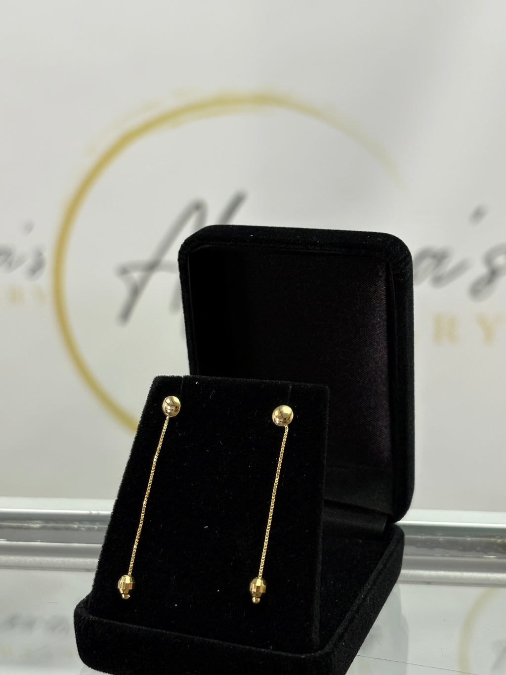 Ball & Chain Drop Earrings
