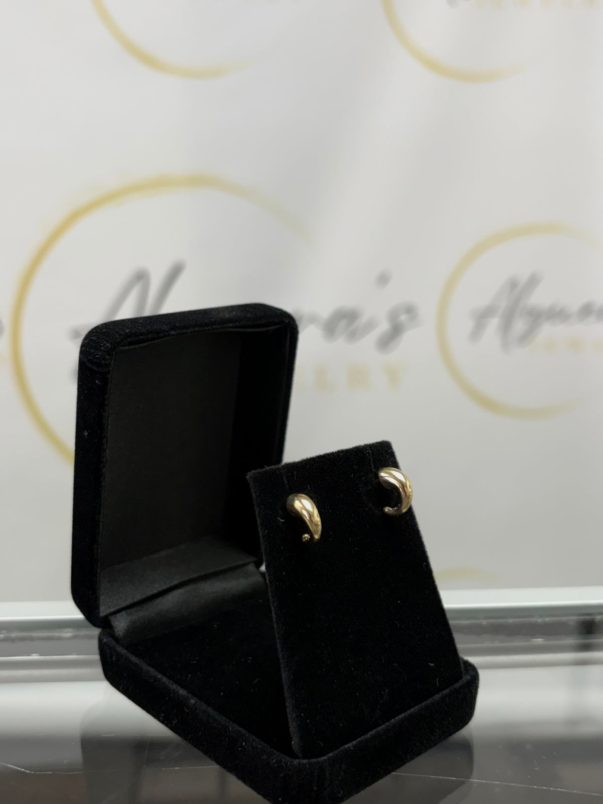 Twisted Huggie Hoop Earrings