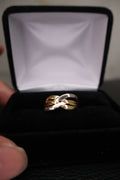Two-Tone Crossover Ring