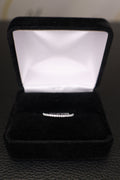 14K White Gold Diamond Band