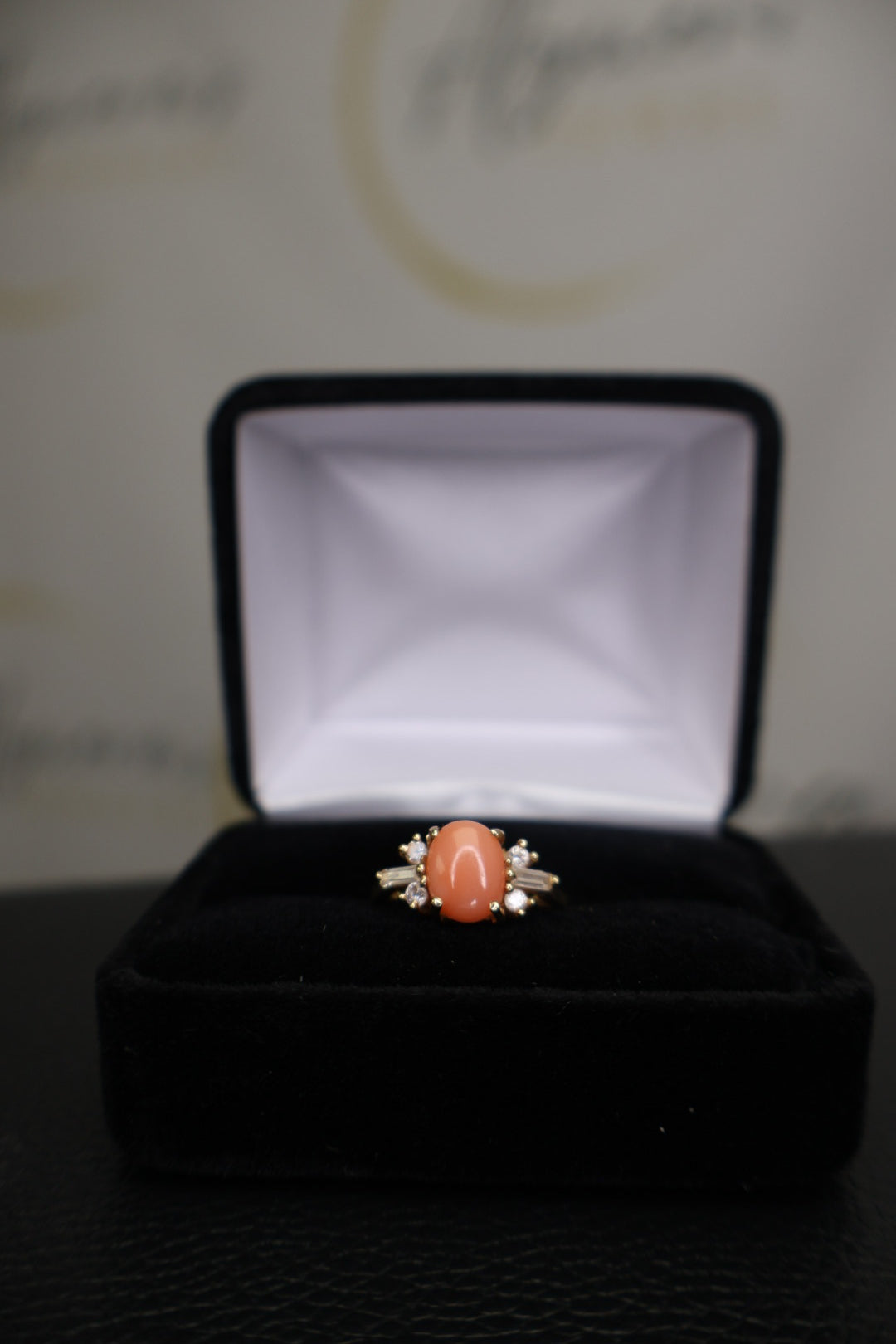 Pink Cabochan Ring