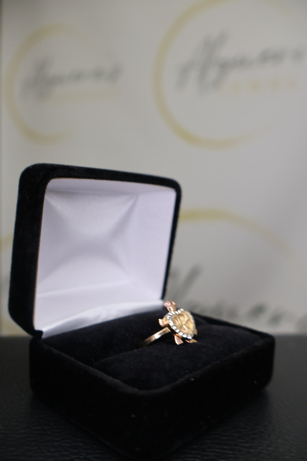 Heart Shell Turtle Ring