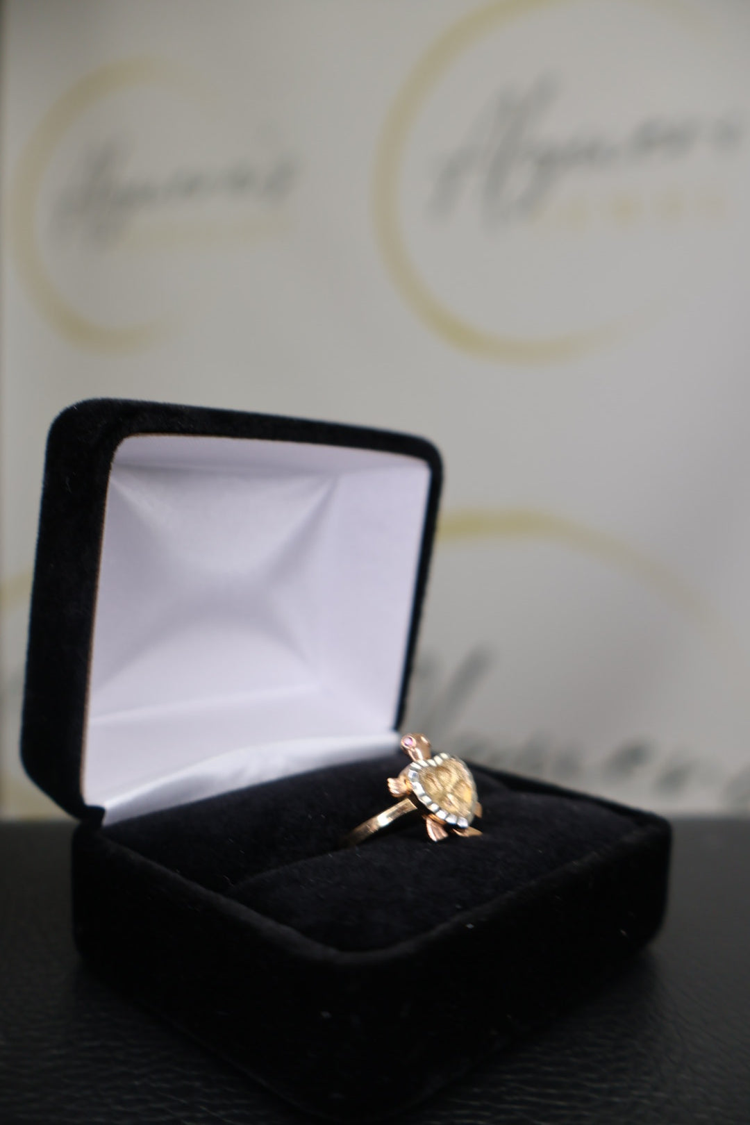 Heart Shell Turtle Ring