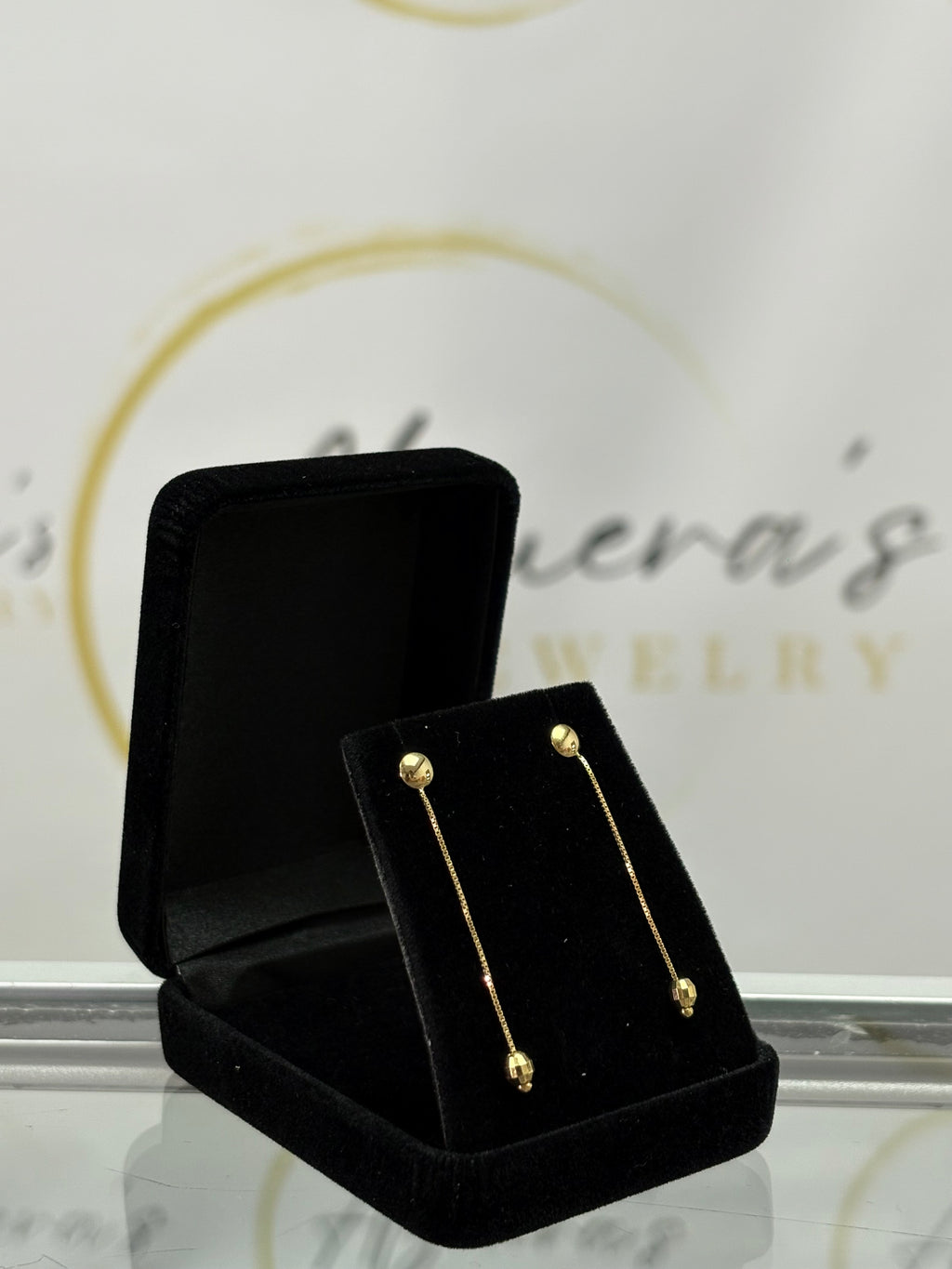 Ball & Chain Drop Earrings