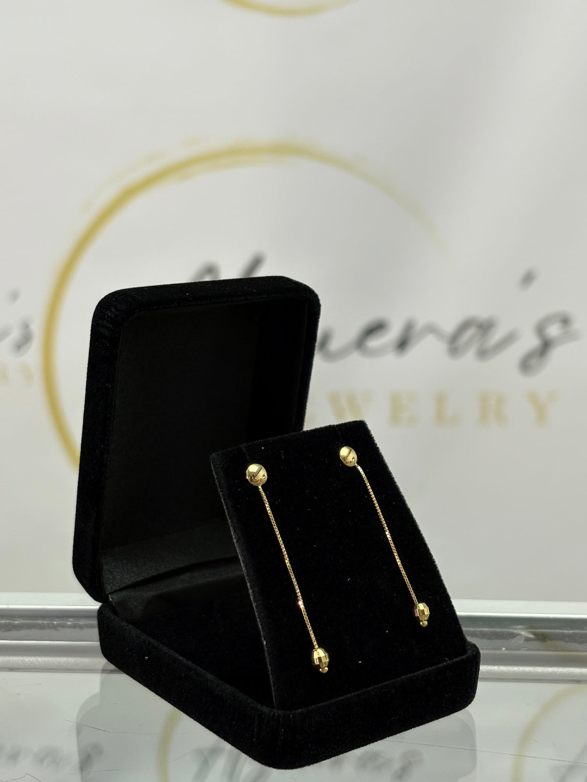 Ball & Chain Drop Earrings