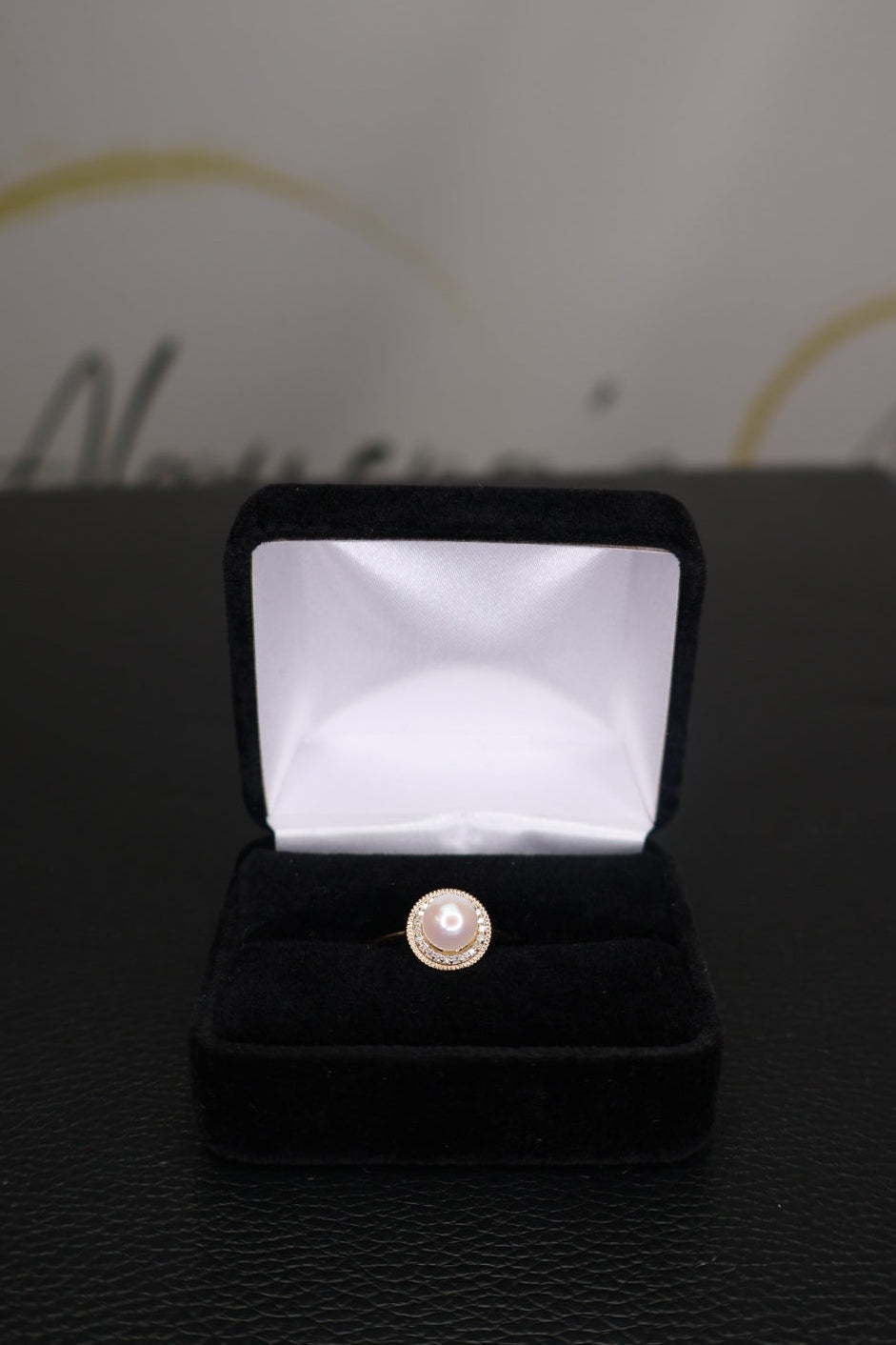 Pearl Halo Ring