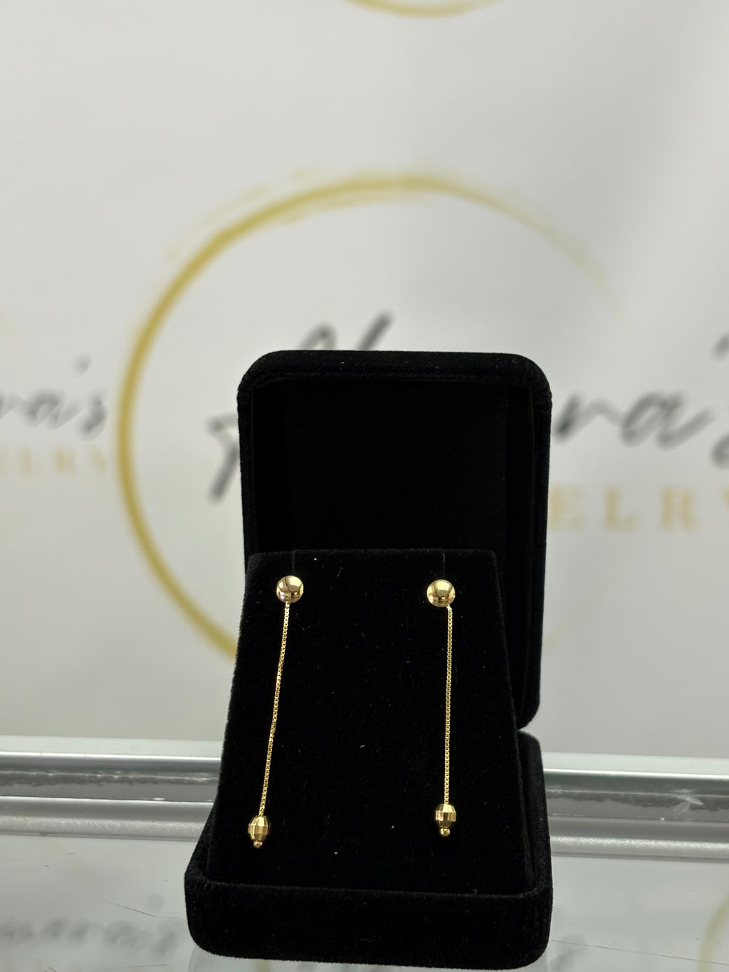Ball & Chain Drop Earrings
