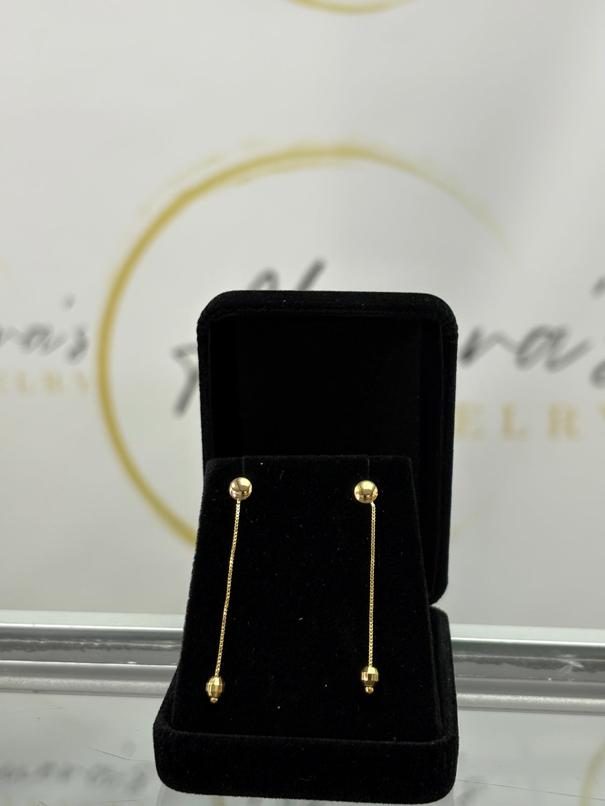 Ball & Chain Drop Earrings