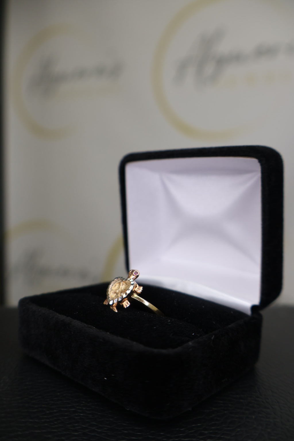 Heart Shell Turtle Ring