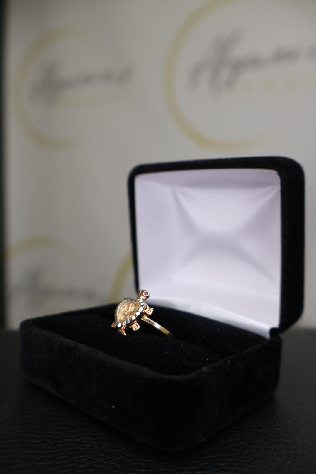 Heart Shell Turtle Ring
