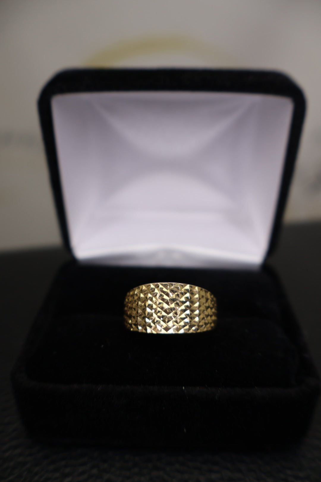 Textured Wide Band Ring