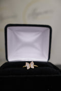 Butterfly Ring with Embellished Cubic Zirconia