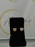 Pavé Heart Stud Earrings