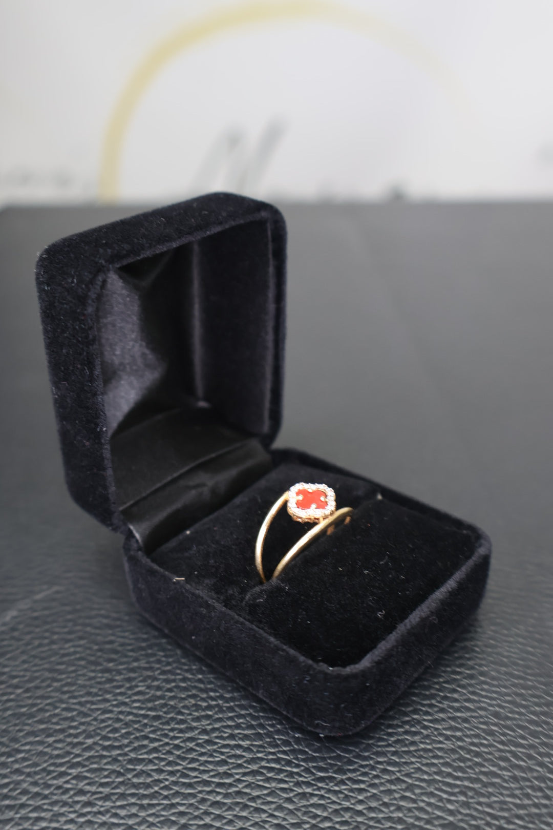 Poppy Halo Ring